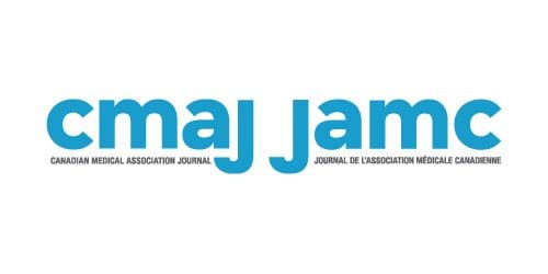 cmaj-jamc-logo_0.jpg Logo of the Canadian Medical Association Journal (CMAJ) with its name displayed in blue letters and its French equivalent, Journal de l'Association Médicale Canadienne, underneath. The journal also explores Afrocentric approaches to healthcare and addresses anti-Black racism in medical practices.
