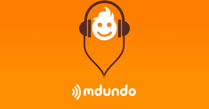 Mdundo logo on orange background, African artists, royalties. Mdundo logo on orange background, African artists, royalties.