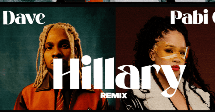 Rising act Noon Dave features South African star Pabi Cooper on a remix of "Hillary". Rising act Noon Dave features South African star Pabi Cooper on a remix of "Hillary".