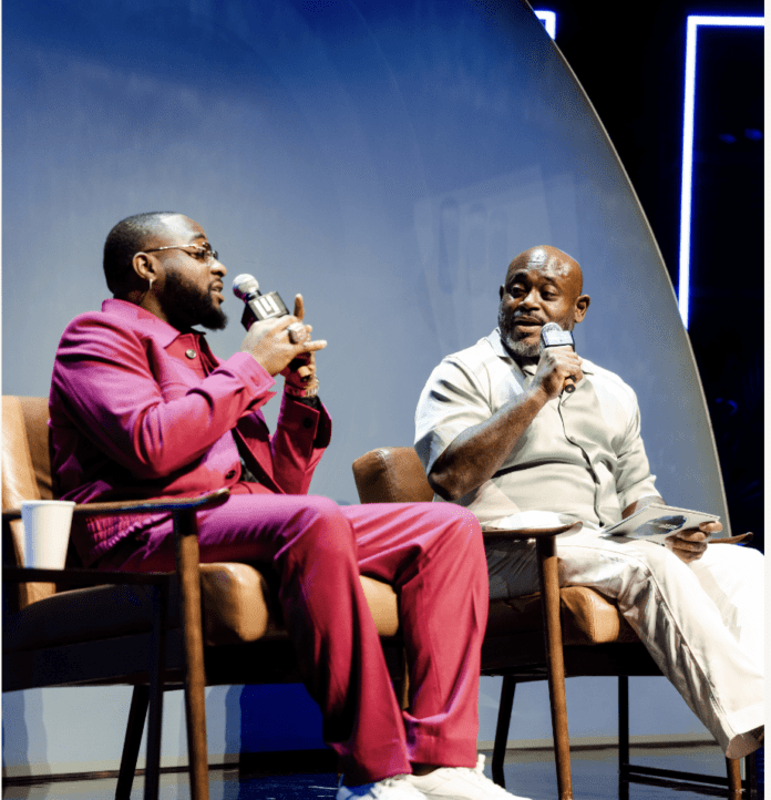 Davido and Steve Stoute engaged in a conversation at SelectCon 005's panel. Davido and Steve Stoute engaged in a conversation at SelectCon 005's panel.