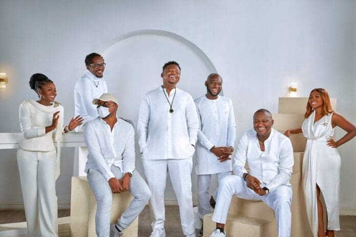 Nigerians posing for a photo. Nigerians posing for a photo.